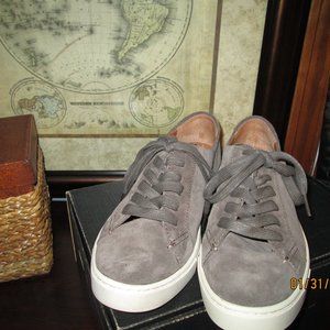 Frye Gemma Low Lace Sneaker Women's 7.5 Charcoal